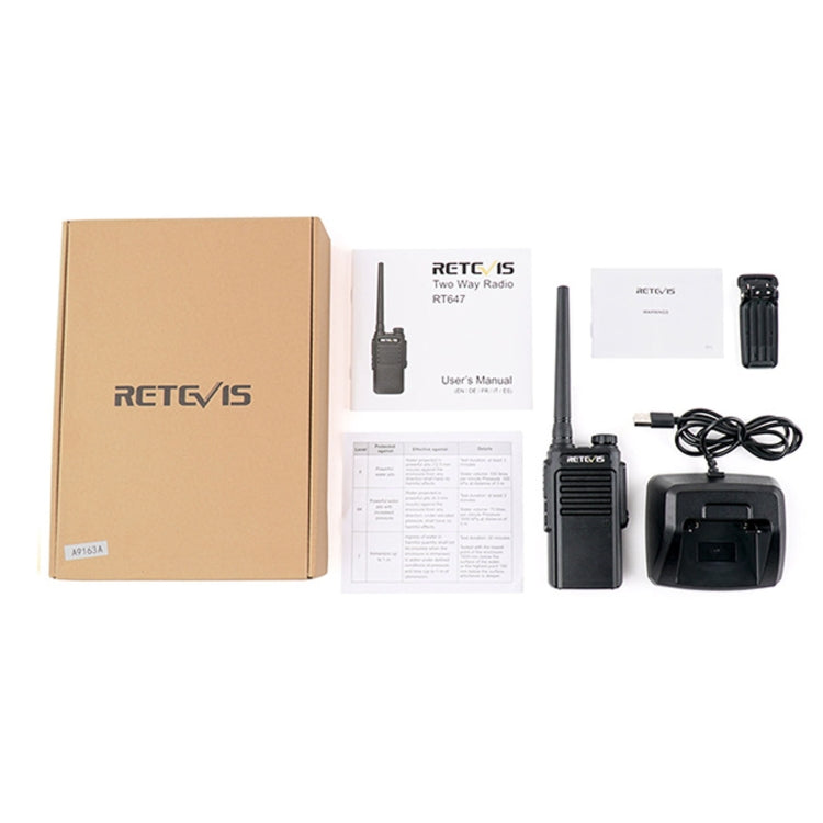 RETEVIS RT47 PMR446 16CHS IP67 Impermeable FRS Radio bidireccional Walkie Talkie de mano, enchufe de la UE, RT47, EU Plug(Black), RT47, EU Plug(Green)