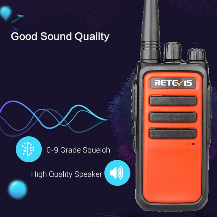 1 par RETEVIS RT666 PMR446 16CHS Walkie Talkie portátil con radio bidireccional sin licencia, enchufe de la UE, RT66, EU Plug