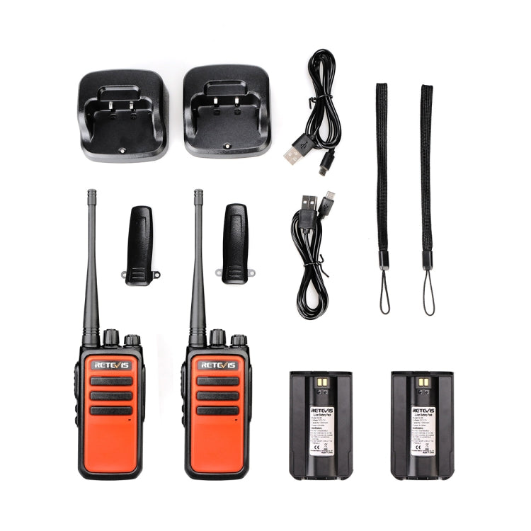 1 par RETEVIS RT666 PMR446 16CHS Walkie Talkie portátil con radio bidireccional sin licencia, enchufe de la UE, RT66, EU Plug