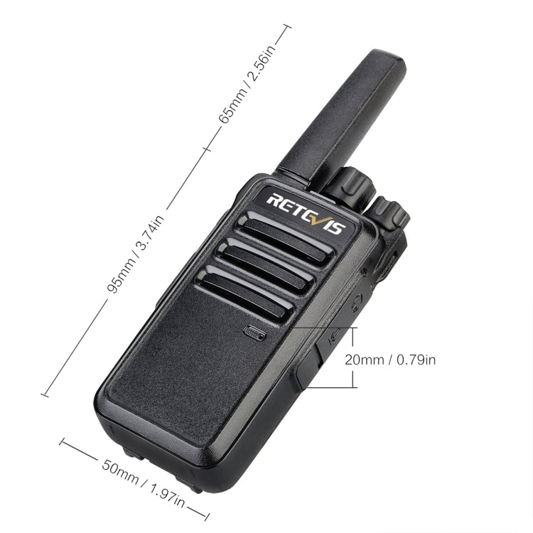 1 par RETEVIS RT68 2W 16CHS FRS Radio de dos vías Walkie Talkie de mano, enchufe de EE. UU., RT68