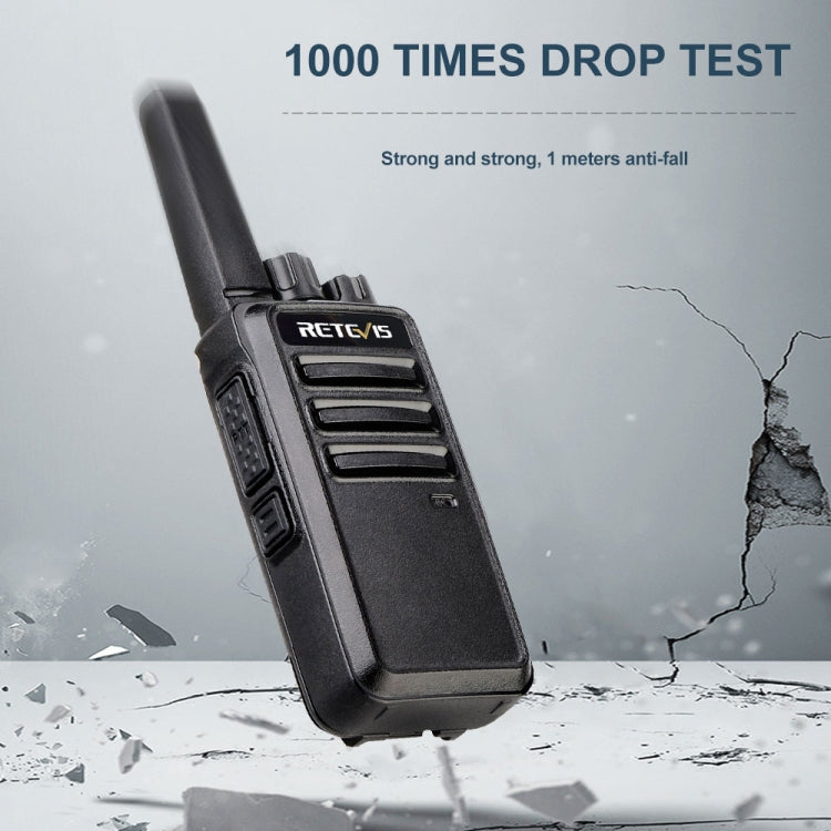 1 par RETEVIS RT68 2W 16CHS FRS Radio de dos vías Walkie Talkie de mano, enchufe de EE. UU., RT68