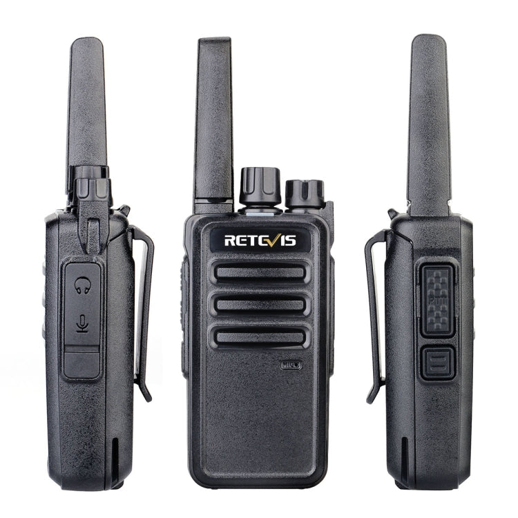 1 par RETEVIS RT668 0.5W PMR446 16CHS Radio de dos vías Walkie Talkie de mano, enchufe de la UE, RT668