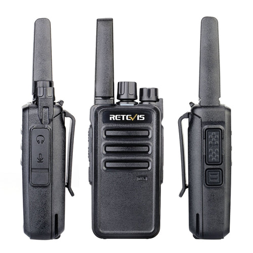 1 par RETEVIS RT668 0.5W PMR446 16CHS Radio de dos vías Walkie Talkie de mano, enchufe de la UE, RT668