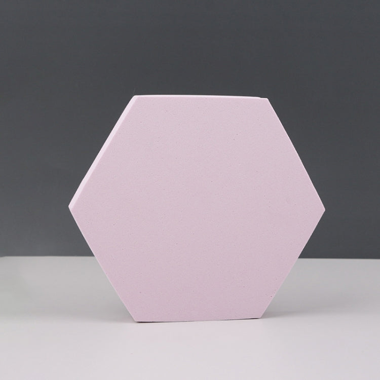 Cubo geométrico Color sólido Fotografía Foto Fondo Mesa Disparos Accesorios de espuma, 18 x 2cm Hexagon, 10 x 6cm Cylinder, 7cm Round Ball + 5cm Round Ball, Cuboid Door Combo Kits