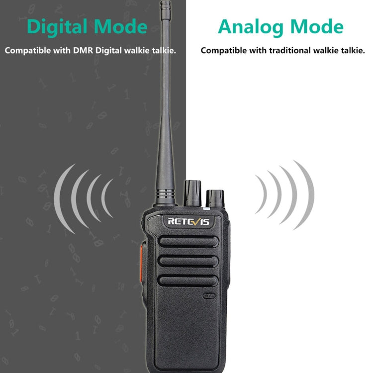 RETEVIS RT43 5W UHF 400-480MHz 32CHS DMR Radio bidireccional digital Walkie Talkie de mano,, RT43,US Plug, RT43,EU Plug