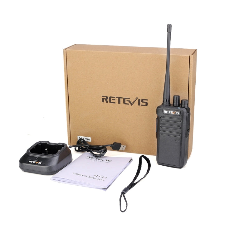 RETEVIS RT43 5W UHF 400-480MHz 32CHS DMR Radio bidireccional digital Walkie Talkie de mano,, RT43,US Plug, RT43,EU Plug