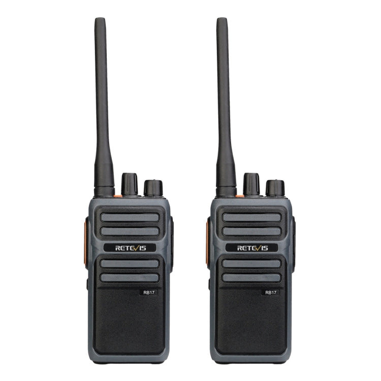 1 par RETEVIS RB617 PMR446 16CHS Walkie Talkie de mano de radio bidireccional sin licencia, enchufe de la UE, RB617