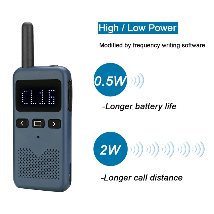 RETEVIS RB619 PMR446 16CHS Walkie Talkie de mano de radio bidireccional sin licencia, enchufe de la UE, RB619