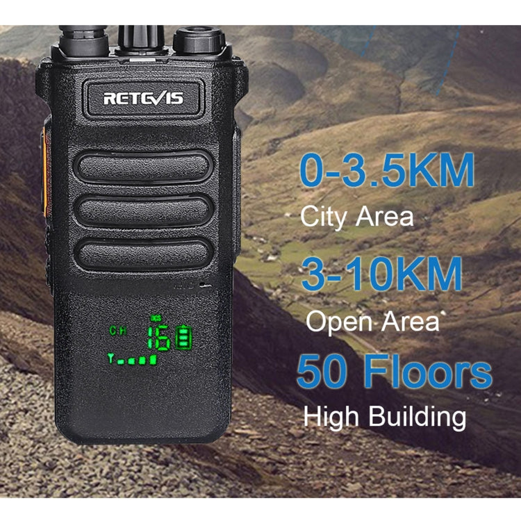 RETEVIS RT86 10W 430-440MHz 16CHS Radio bidireccional Walkie Talkie de mano con función de copia inalámbrica, RT86