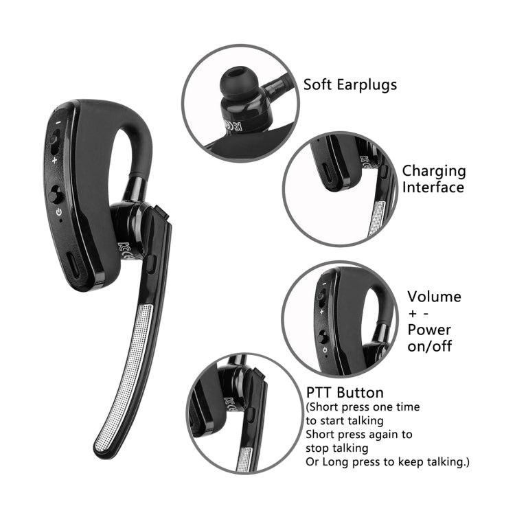 RETEVIS RB637 Frecuencia de la UE PMR446 16CHS Sin licencia Radio de dos vías Handheld Bluetooth Walkie Talkie, RB637