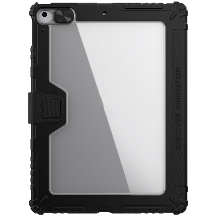 Estuche de cuero con tapa horizontal NILLKIN Bumper con ranura para bolígrafo y soporte, For iPad 10.2 2021 / 2020 / 2019