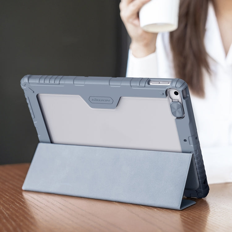 Estuche de cuero con tapa horizontal NILLKIN Bumper con ranura para bolígrafo y soporte, For iPad 10.2 2021 / 2020 / 2019