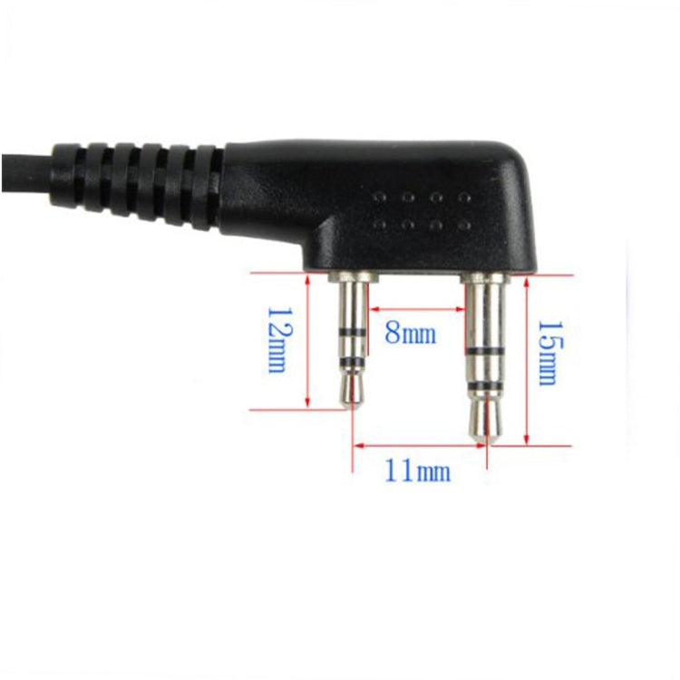 RETEVIS C9001 Micrófono de altavoz PTT portátil de 2 pines, C9001