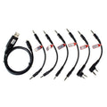 RETEVIS C9002 6 en 1 Adaptador de cable de programación de programas USB Juego de líneas de frecuencia de escritura, C9002