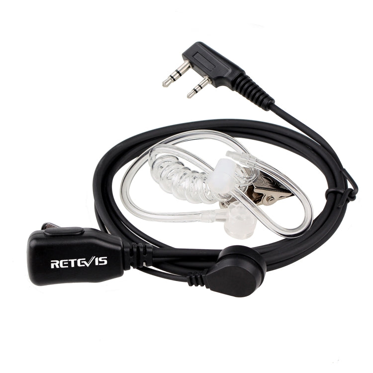 RETEVIS C9003 Altavoz PTT de 2 pines Micrófono Tubo acústico Auricular interno, C9003