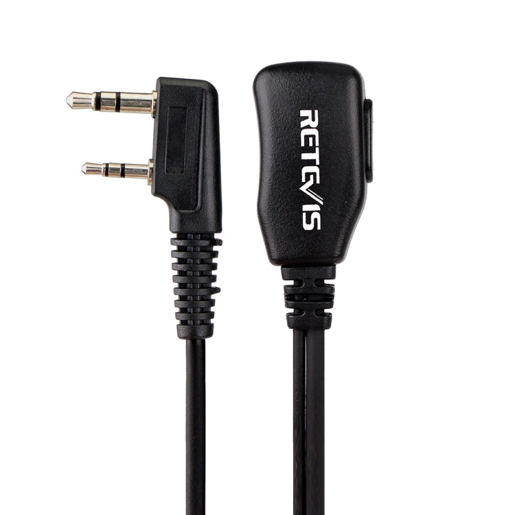 RETEVIS C9003 Altavoz PTT de 2 pines Micrófono Tubo acústico Auricular interno, C9003