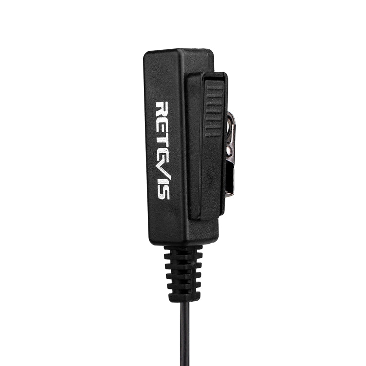 RETEVIS TK 2 pines Clip largo guía de aire tubo acústico encubierto auricular altavoz micrófono para H-777 / RT-5R / RT-5RV / RT-B6, TK Long Clip