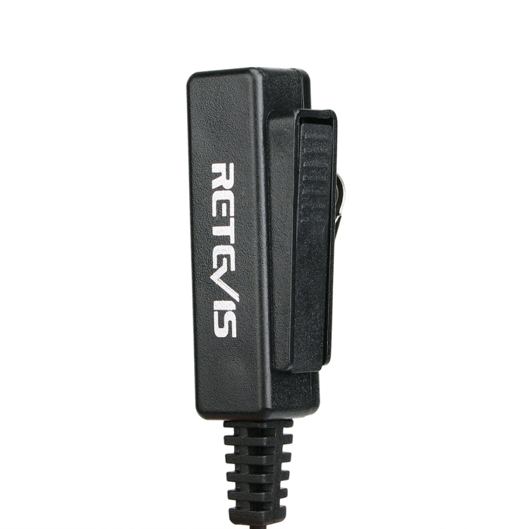 RETEVIS M 2 pines Clip largo Guía de aire Tubo acústico encubierto Auricular Altavoz Micrófono, M Long Clip