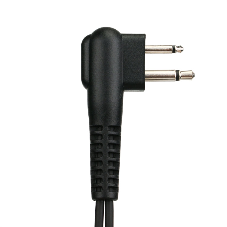RETEVIS M 2 pines Clip largo Guía de aire Tubo acústico encubierto Auricular Altavoz Micrófono, M Long Clip