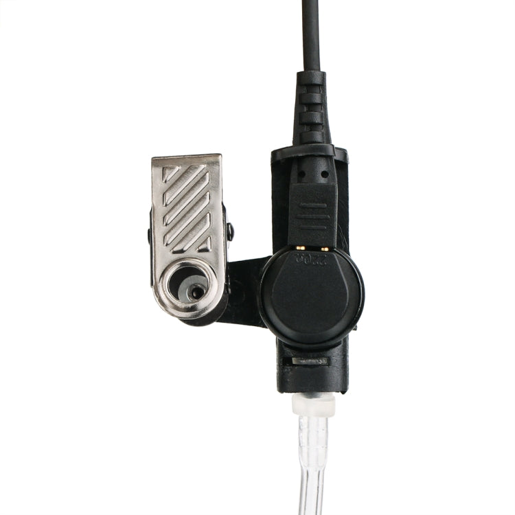 RETEVIS M 2 pines Clip largo Guía de aire Tubo acústico encubierto Auricular Altavoz Micrófono, M Long Clip