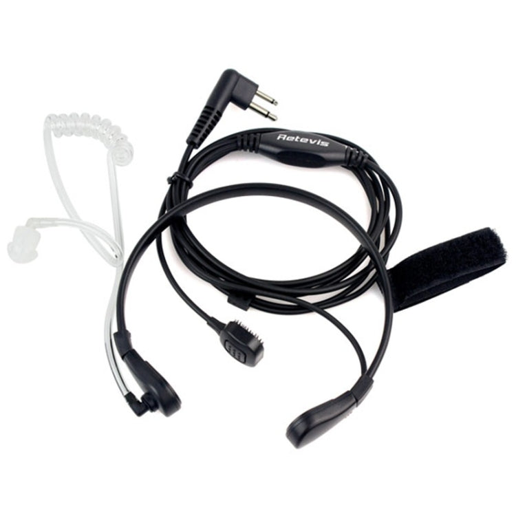 RETEVIS M Garganta PTT Tubo acústico encubierto Auricular Altavoz Micrófono, M Throat