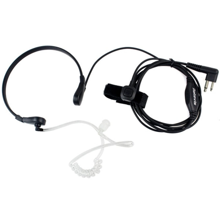 RETEVIS M Garganta PTT Tubo acústico encubierto Auricular Altavoz Micrófono, M Throat