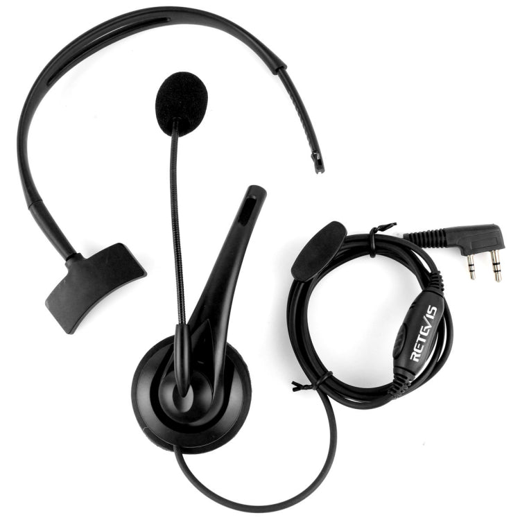 RETEVIS TK Micrófono de auriculares PTT de 2 pines para H-777 / RT-5R / RT-5RV / RT-B6, TK