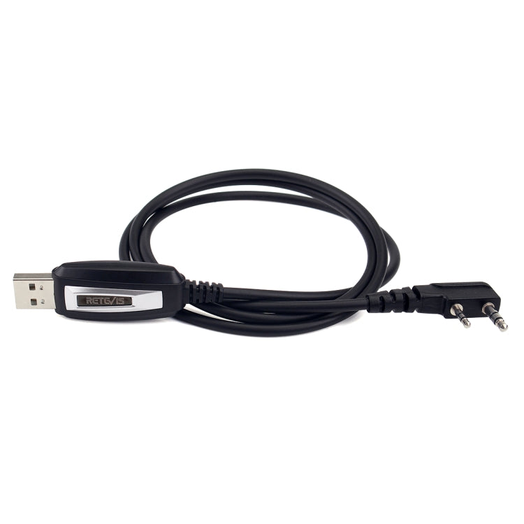 RETEVIS TK3107 Adaptador de cable de programación de programas USB de 2 pines Línea de frecuencia de escritura, TK3107
