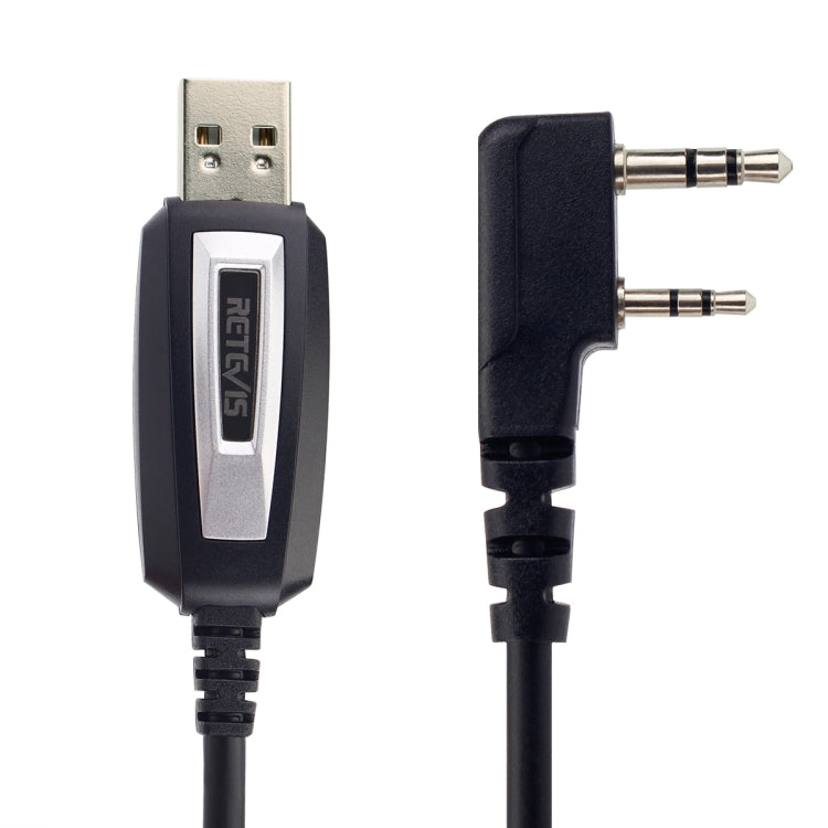 RETEVIS TK3107 Adaptador de cable de programación de programas USB de 2 pines Línea de frecuencia de escritura, TK3107