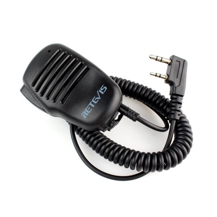 RETEVIS C9021A Micrófono de altavoz PTT portátil de 2 pines, HK008
