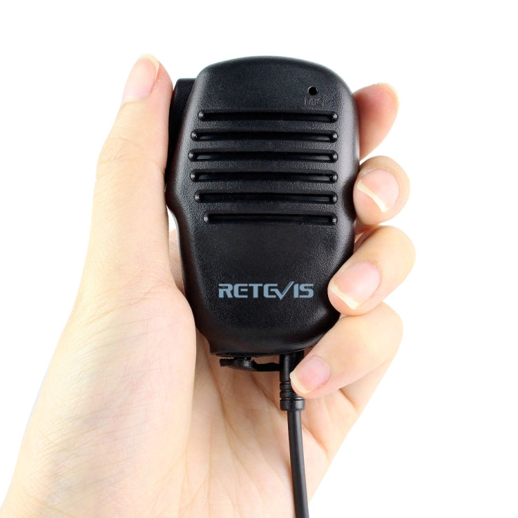 RETEVIS C9021A Micrófono de altavoz PTT portátil de 2 pines, HK008
