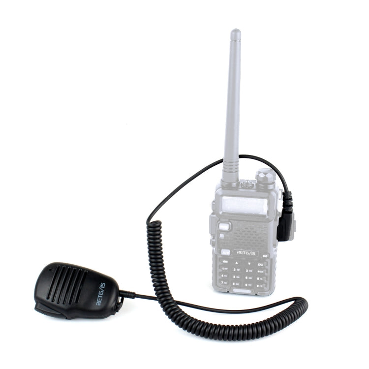 RETEVIS C9021A Micrófono de altavoz PTT portátil de 2 pines, HK008