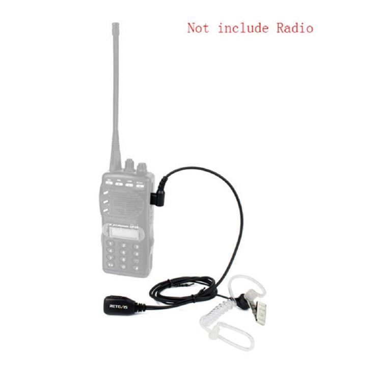 RETEVIS T-001 1 Pin PTT Reducción de Ruido Tubo Acústico de Aire Encubierto Inera Auricular Micrófono para Motorola Walkie-Talkie T6200C/T5800/7200/5720, T-001