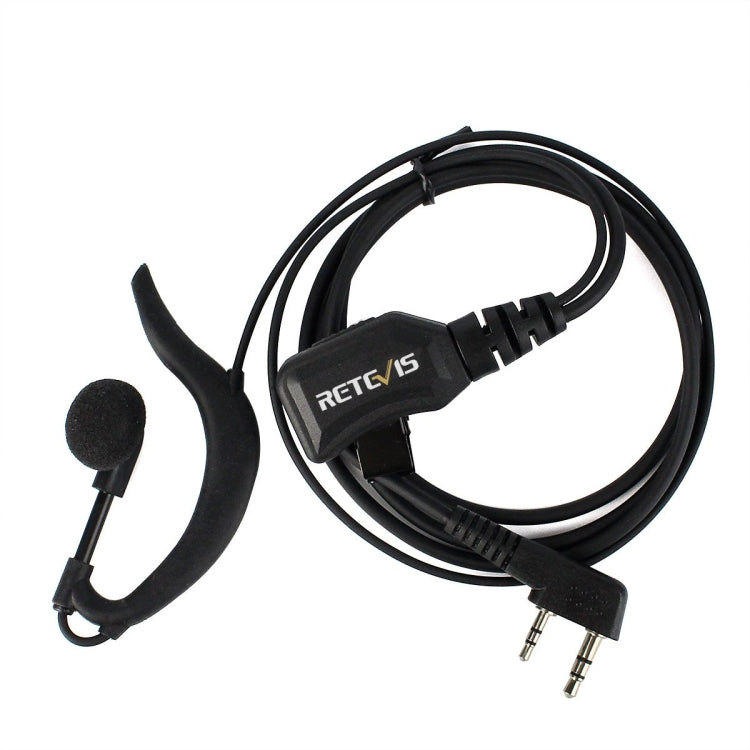 RETEVIS R-111 G Tipo PTT Micrófono de auricular de volumen ajustable para H-777/RT-5R/RT1/RT2/RT5, R-111 K Head