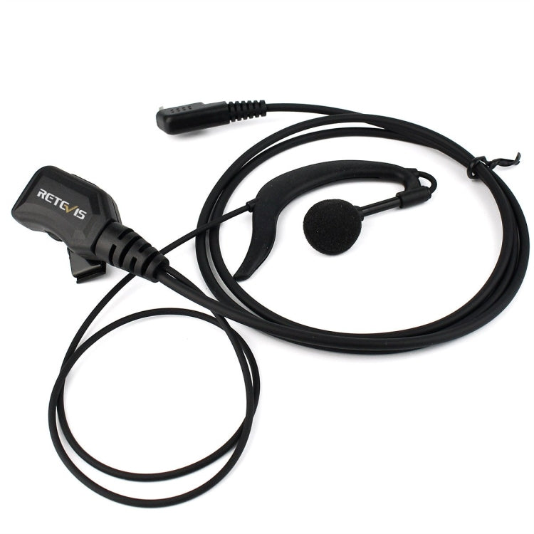 RETEVIS R-111 G Tipo PTT Micrófono de auricular de volumen ajustable para H-777/RT-5R/RT1/RT2/RT5, R-111 K Head