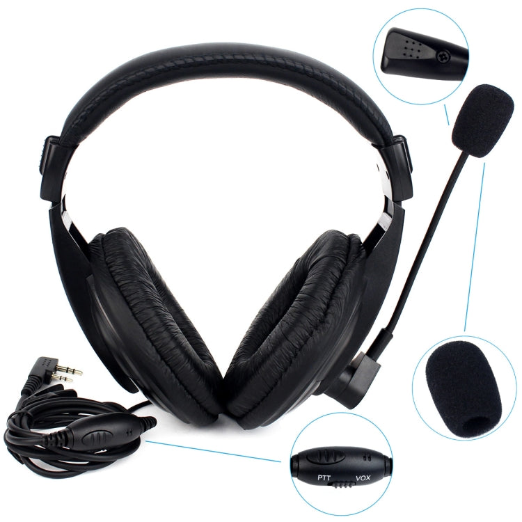 RETEVIS R-114 2 Pin K Head VOX Auricular Micrófono, R-114