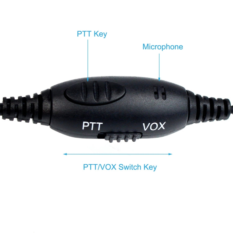 RETEVIS R-114 2 Pin K Head VOX Auricular Micrófono, R-114