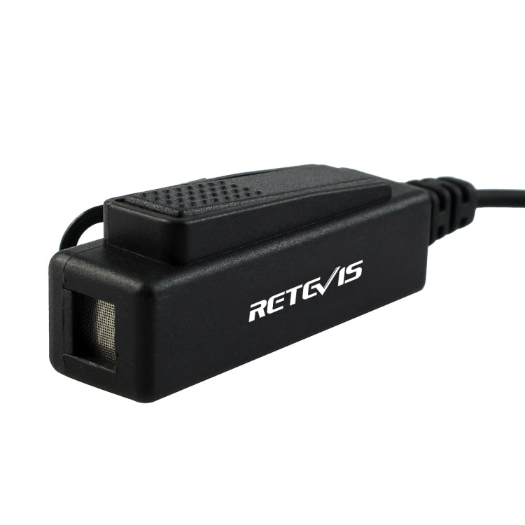 RETEVIS R-1M21 Micrófono de auricular de tubo acústico PTT grande de dos cables para Motorola XPR6000/XPR6550/DP4800/DP4801, R-1M21
