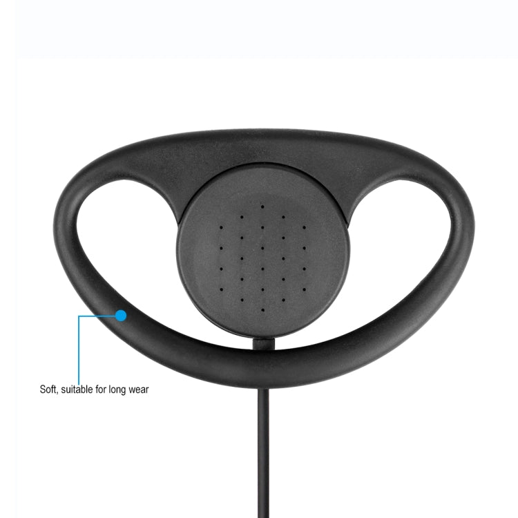 RETEVIS RE-3224 K Micrófono de auricular tipo D de 2 pines para H777/RT21/RT22/RT24/RT1/RT3/RT81, RE-3224