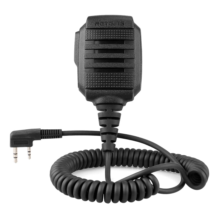 RETEVIS RS-114 IP54 Micrófono de altavoz impermeable de 2 pines para H777/RT21/RT27, RS-114