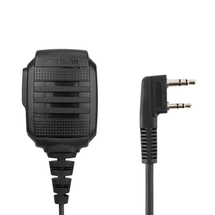 RETEVIS RS-114 IP54 Micrófono de altavoz impermeable de 2 pines para H777/RT21/RT27, RS-114