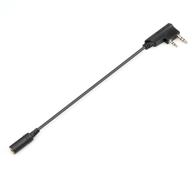 RETEVIS TCK01 Kenwood Cable de transferencia de audio para auriculares de teléfono móvil hembra de 2 pines a 3,5 mm para RT21/RT22/RT24/RT7/RT27/H777, TCK01