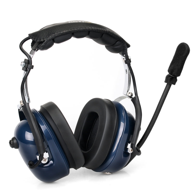 RETEVIS EH050K Micrófono para auriculares de aviación con reducción de ruido y volumen ajustable de 2 pines con PTT de dedo, EH050K