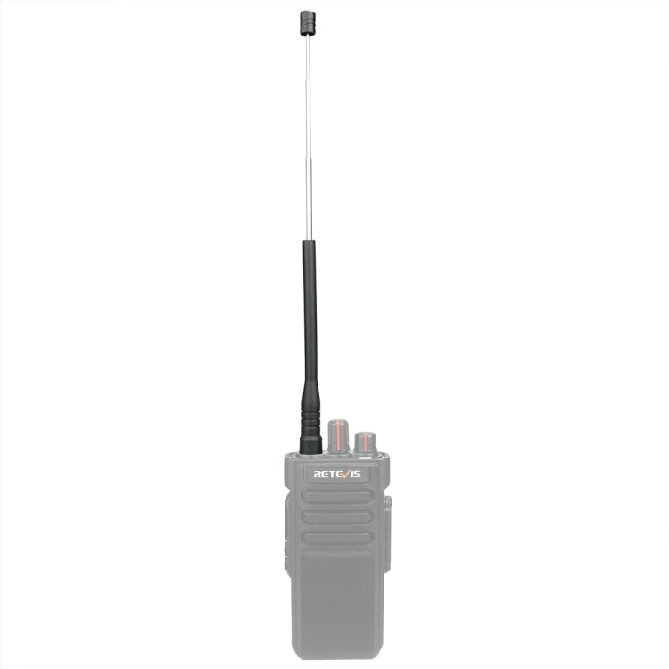 RETEVIS HA01 136-174+400-470MHz SMA-F Antena de látigo portátil de doble banda hembra para H777/RT5R/RT29, HA01