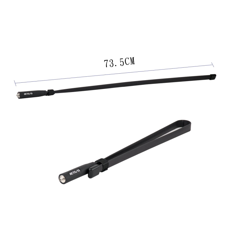 RETEVIS HA02 VHF y UHF SMA-F Antena de doble banda flexible hembra, HA02