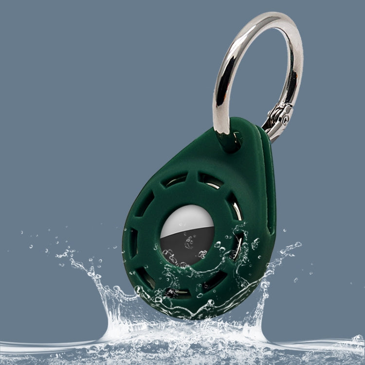 Funda protectora de gel de sílice antiarañazos a prueba de golpes con anillo de llavero, For AirTag