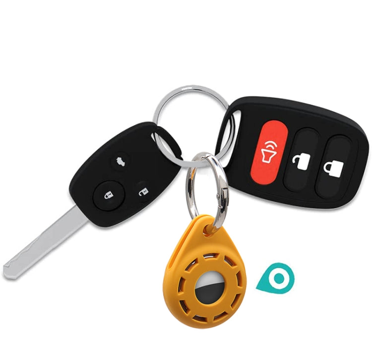 Funda protectora de gel de sílice antiarañazos a prueba de golpes con anillo de llavero, For AirTag