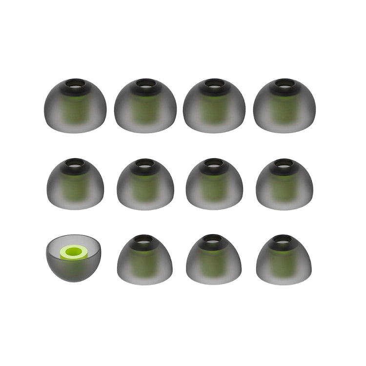 6 pares de tapones internos de silicona New Bee NB-M1 con caja de almacenamiento, adecuados para tapones para auriculares de 5mm-7mm, Silicone