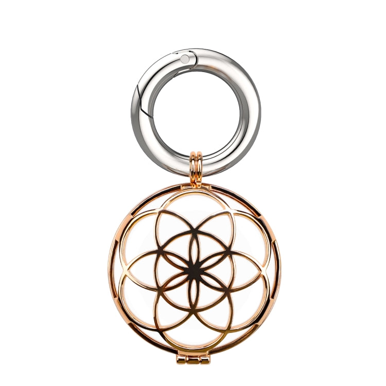 Funda protectora a prueba de golpes estilo joyería de cobre con lazo de gancho para llavero, For AirTag 2nd Gen / AirTag 1st Gen
