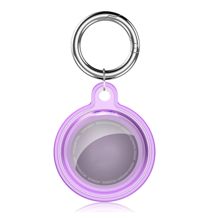 Estuche protector a prueba de golpes de cristal transparente todo incluido con lazo de gancho para llavero, For AirTag 2nd Gen / AirTag 1st Gen